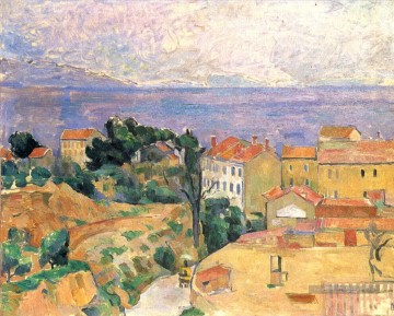  voir - Vue de la plage de L Estaque Paul Cézanne